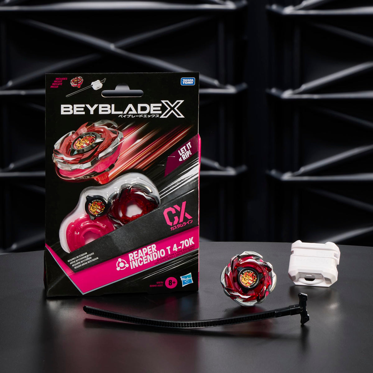 Beyblade X Reaper Incendio T 4-70K CX Starter Pack - Balance Top & Launcher | Takara Tomy Authentic