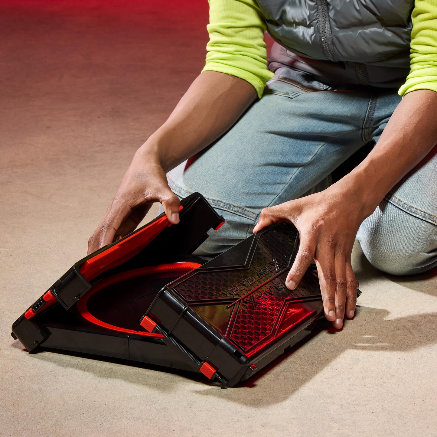 Beyblade X Clash & Carry Beystadium — Portable Battle Arena for Spinning Tops | Ages 8+