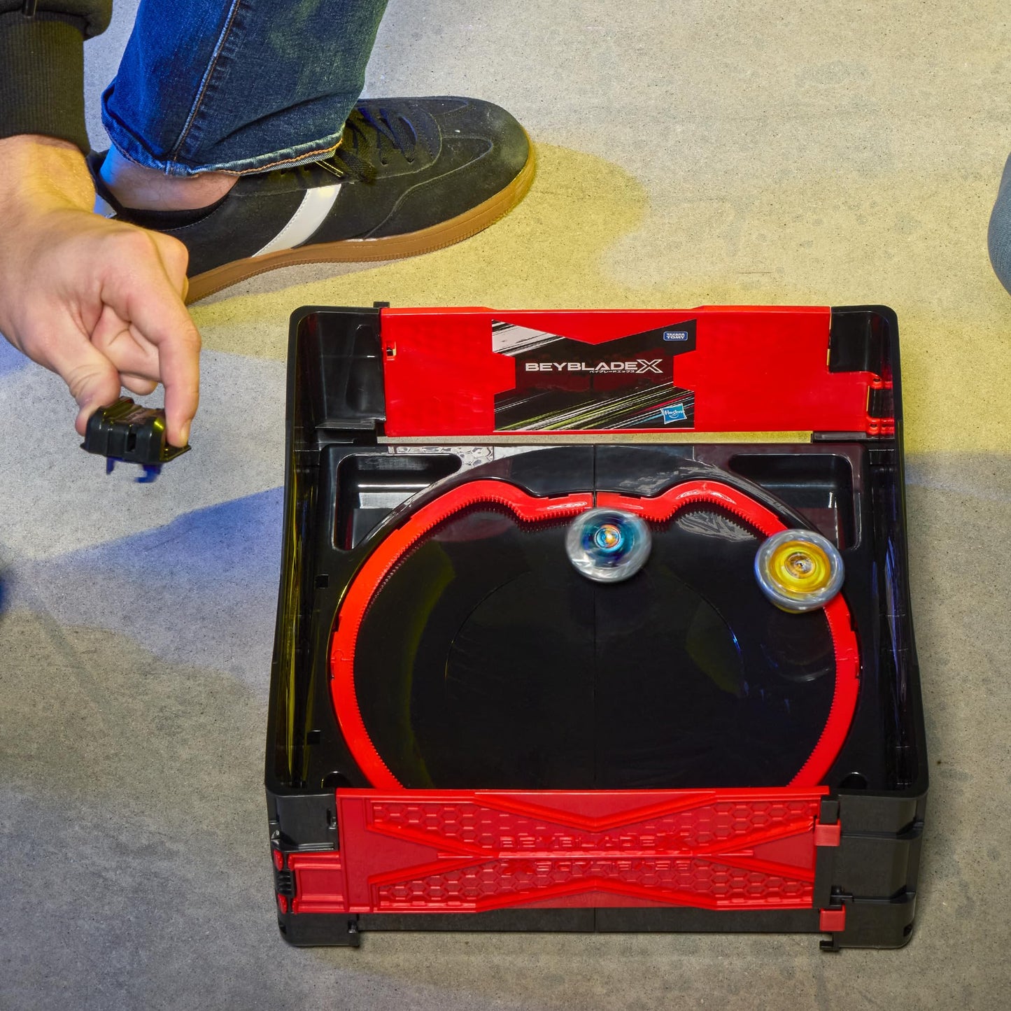 Beyblade X Clash & Carry Beystadium — Portable Battle Arena for Spinning Tops | Ages 8+