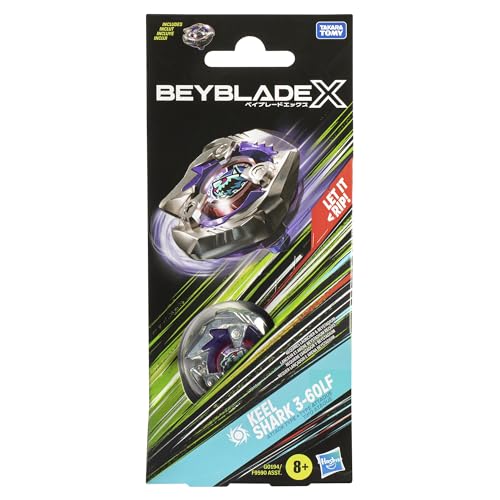 Hasbro Beyblade X Keel Shark 3-60LF Booster Pack – Detachable Top & Customizable Parts