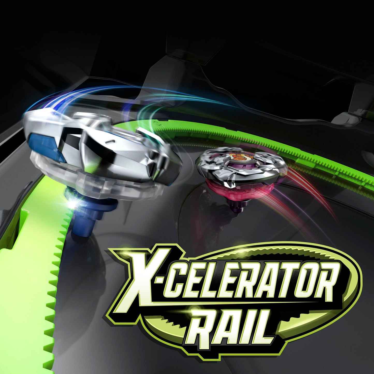 Beyblade X Xtreme Battle Set with Beystadium Arena | X-Celerator Rail & 2 Right-Spin Tops