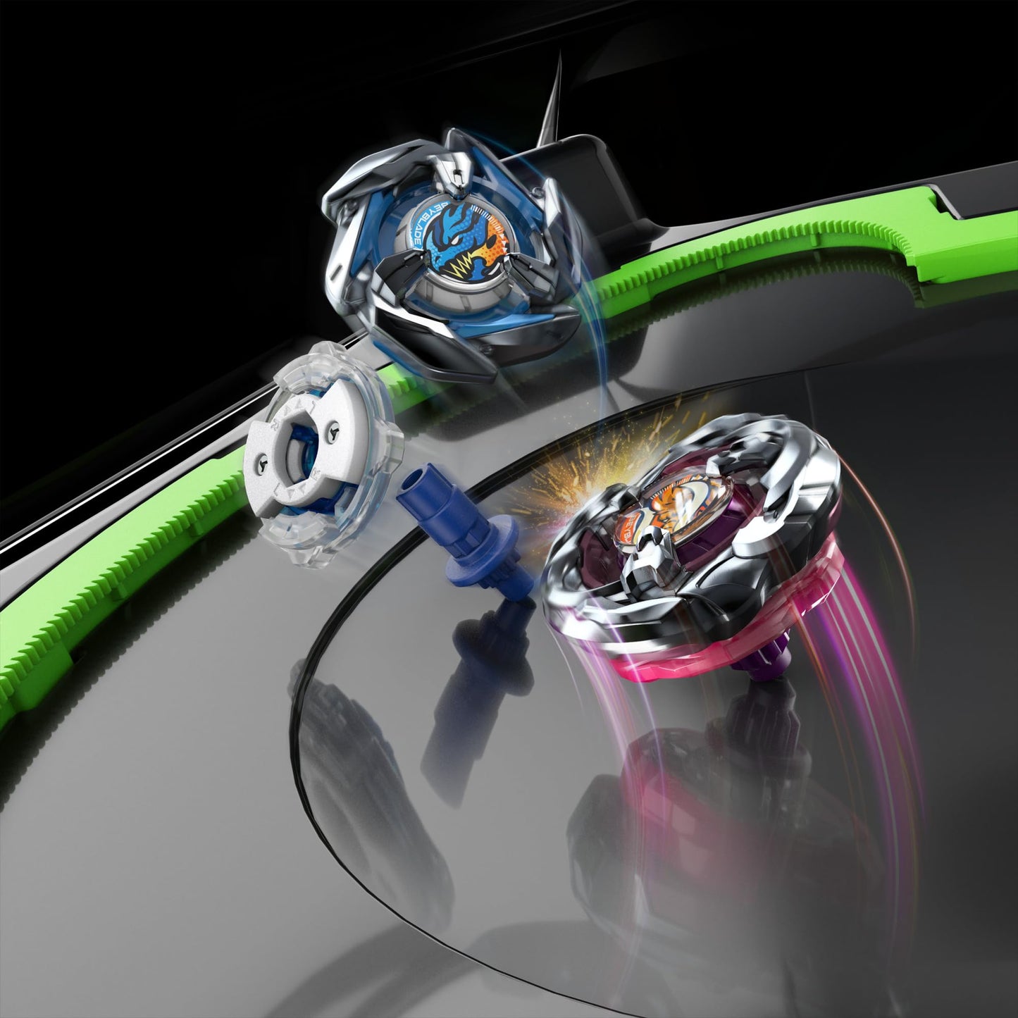 Beyblade X Xtreme Battle Set with Beystadium Arena | X-Celerator Rail & 2 Right-Spin Tops