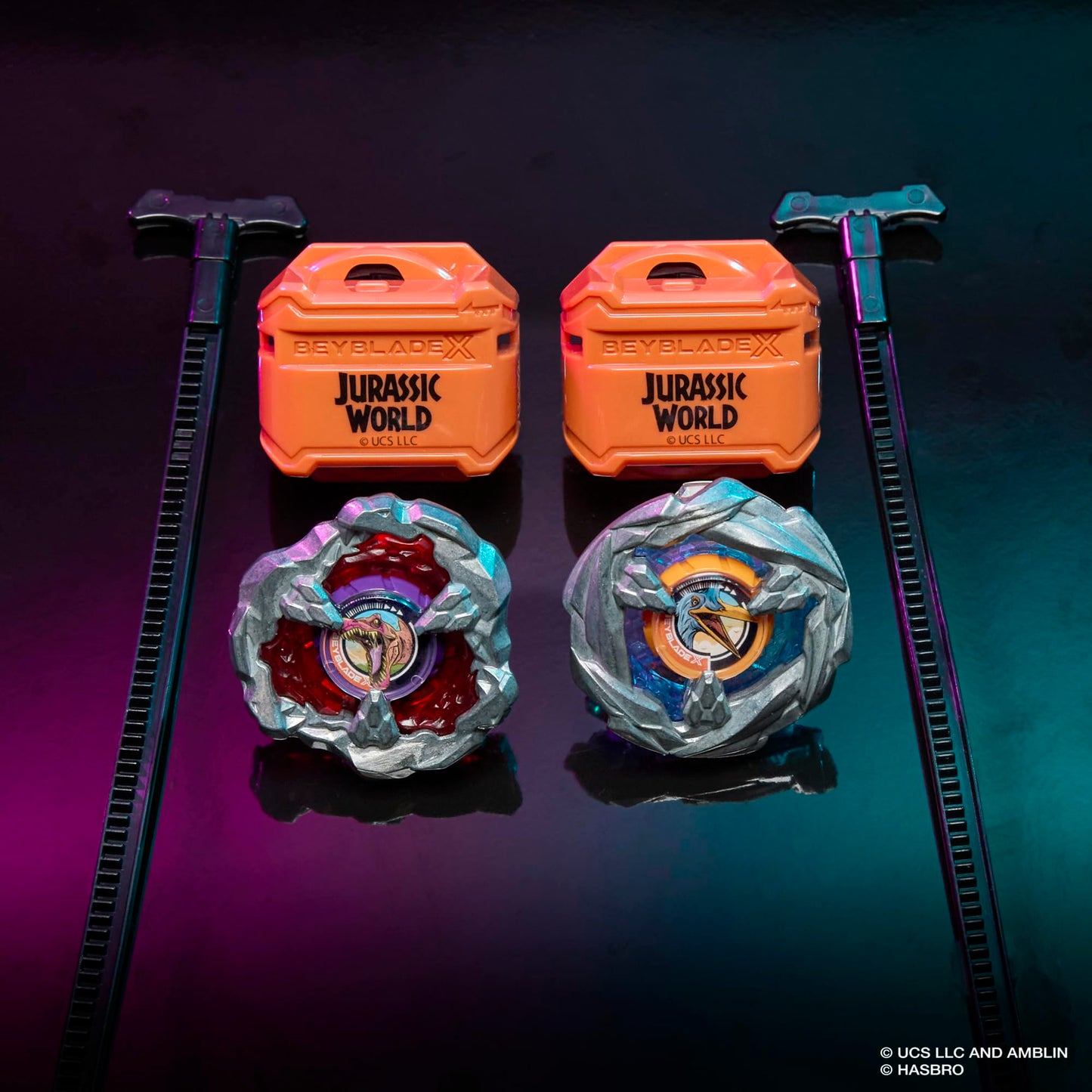 Beyblade X Jurassic World Collab Spinosaurus vs Quetzalcoatlus Multipack – 2 Tops & Launchers