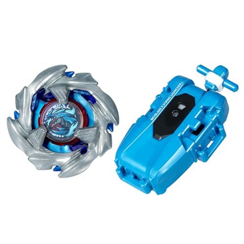 Beyblade X Pack: Cobalt Dragoon 2-60C Deluxe Left Spin Rope Launcher