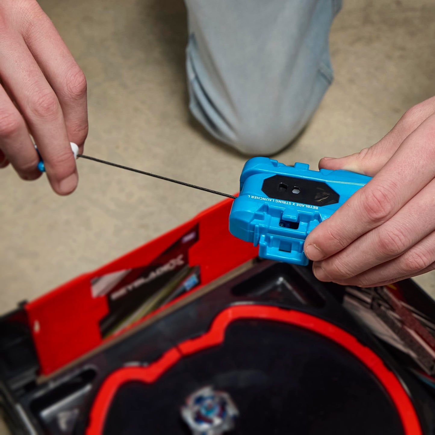 Beyblade X Pack: Cobalt Dragoon 2-60C Deluxe Left Spin Rope Launcher