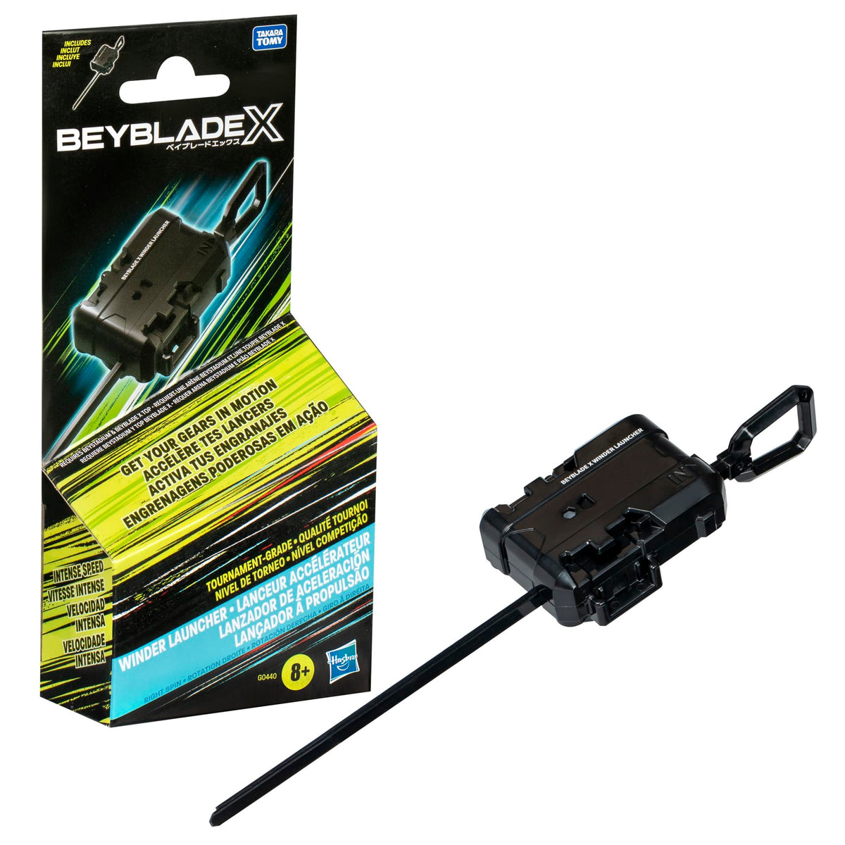 Beyblade X Official Winder Launcher – 10" Ripcord Right-Spin Launcher