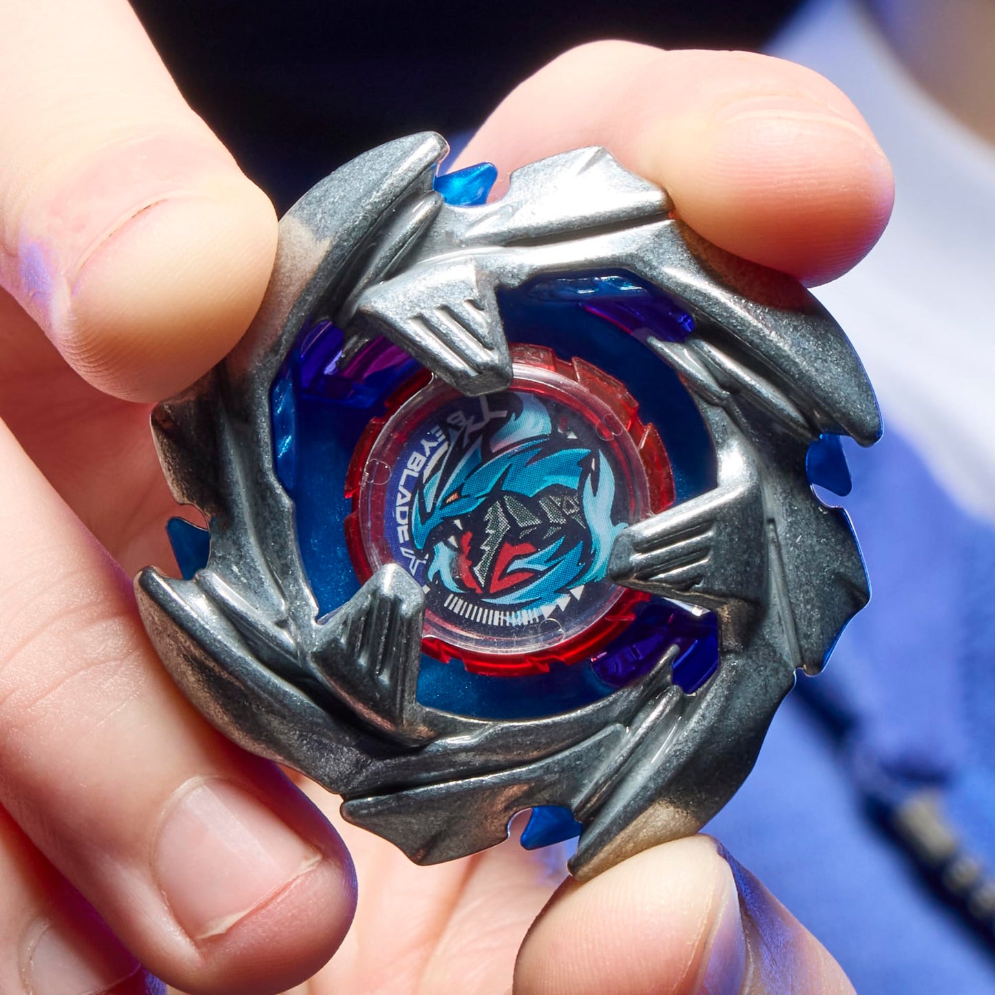 Beyblade X Cobalt Dragoon 2-60C Deluxe Left-Spin Launcher & Attack Top