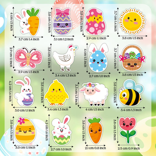 BeYumi Cute Easter Sticker Roll – 1000 Pcs in 2 Rolls | Waterproof Vinyl for Crafts & Gifts