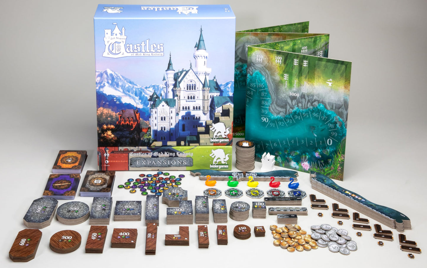Bezier Games Castles of Mad King Ludwig Expansions – Massive Modular Add-On Pack