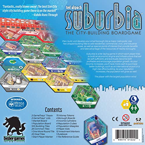 Suburbia by Bezier Games – Build a Thriving Town with Tile-Laying Strategy