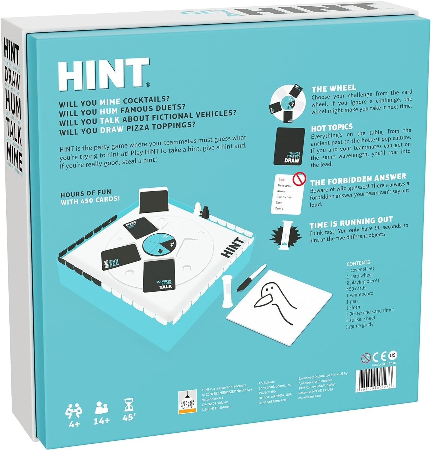 Bezzerwizzer HINT Party Game (US Edition) – Creative Hinting for 4+ Players | 45-Minute Playtime