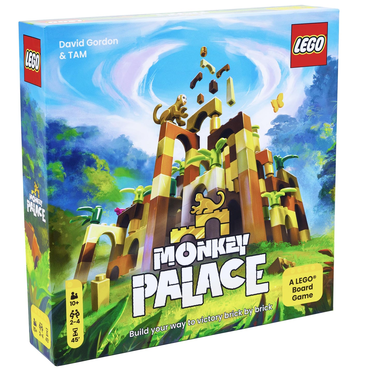 Bezzerwizzer Monkey Palace – LEGO Brick-Build Board Game for 2-4 Players, 45 Minutes