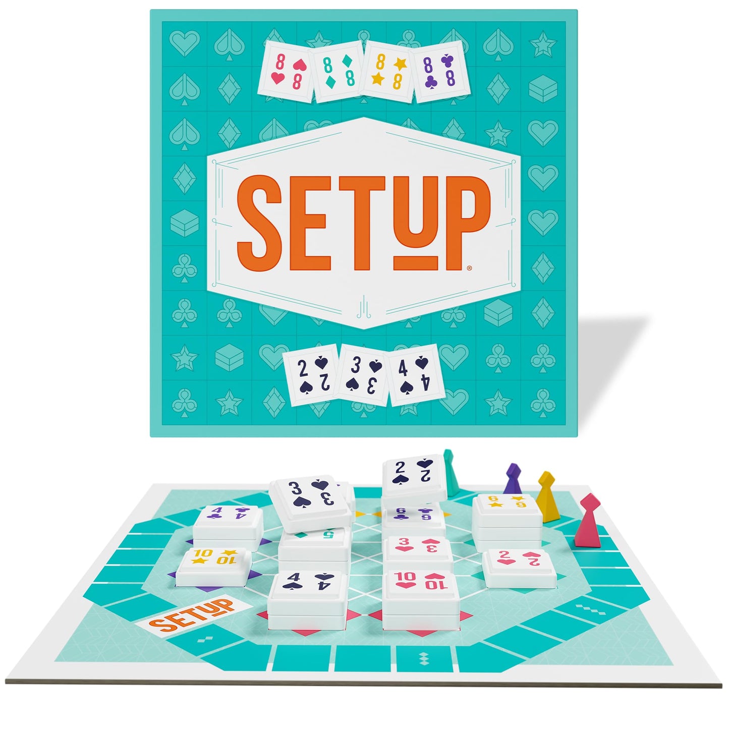 Bezzerwizzer Setup Board Game – Innovative Rummy Twist for 2-4 Players, 25 Min Playtime