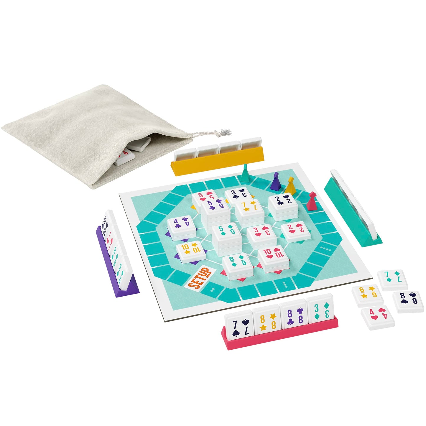 Bezzerwizzer Setup Board Game – Innovative Rummy Twist for 2-4 Players, 25 Min Playtime