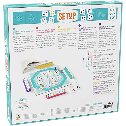 Bezzerwizzer Setup Board Game – Innovative Rummy Twist for 2-4 Players, 25 Min Playtime
