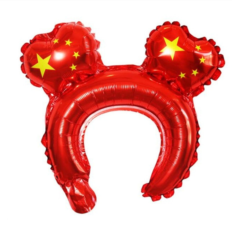 National Day Flag Barrettes Creative Hair Accessories Kindergarten Prizes