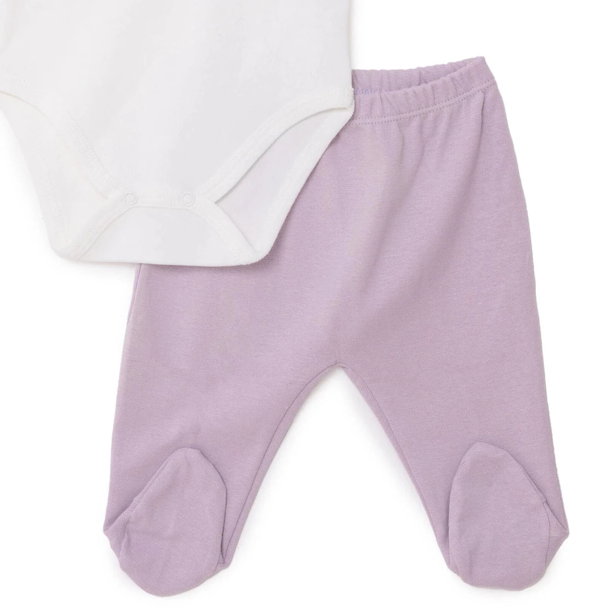 Bebbek Girls 10pc Newborn Set Animal with Poppers V-Neck Long Leg Long Sleeve - Ecru