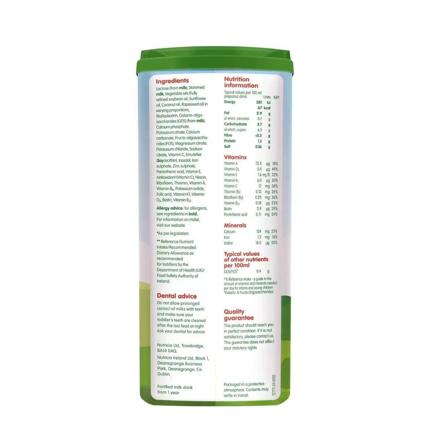 Cow & Gate 3 Growing Up Milk Formula 1+ year 800g
