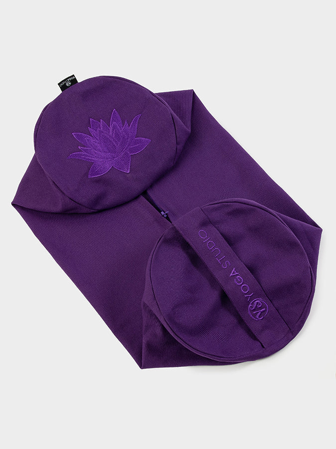 Yoga Studio Replacement Round Lotus Bolster Outer Cushion Cover