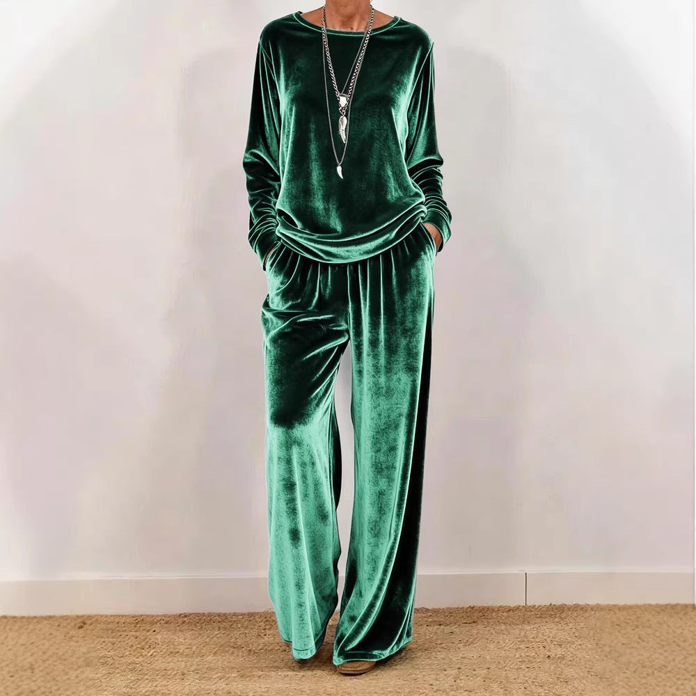 Women's Minimalist Co-ord Suit | Relaxed Fit Long Sleeve Two-Pieces Set