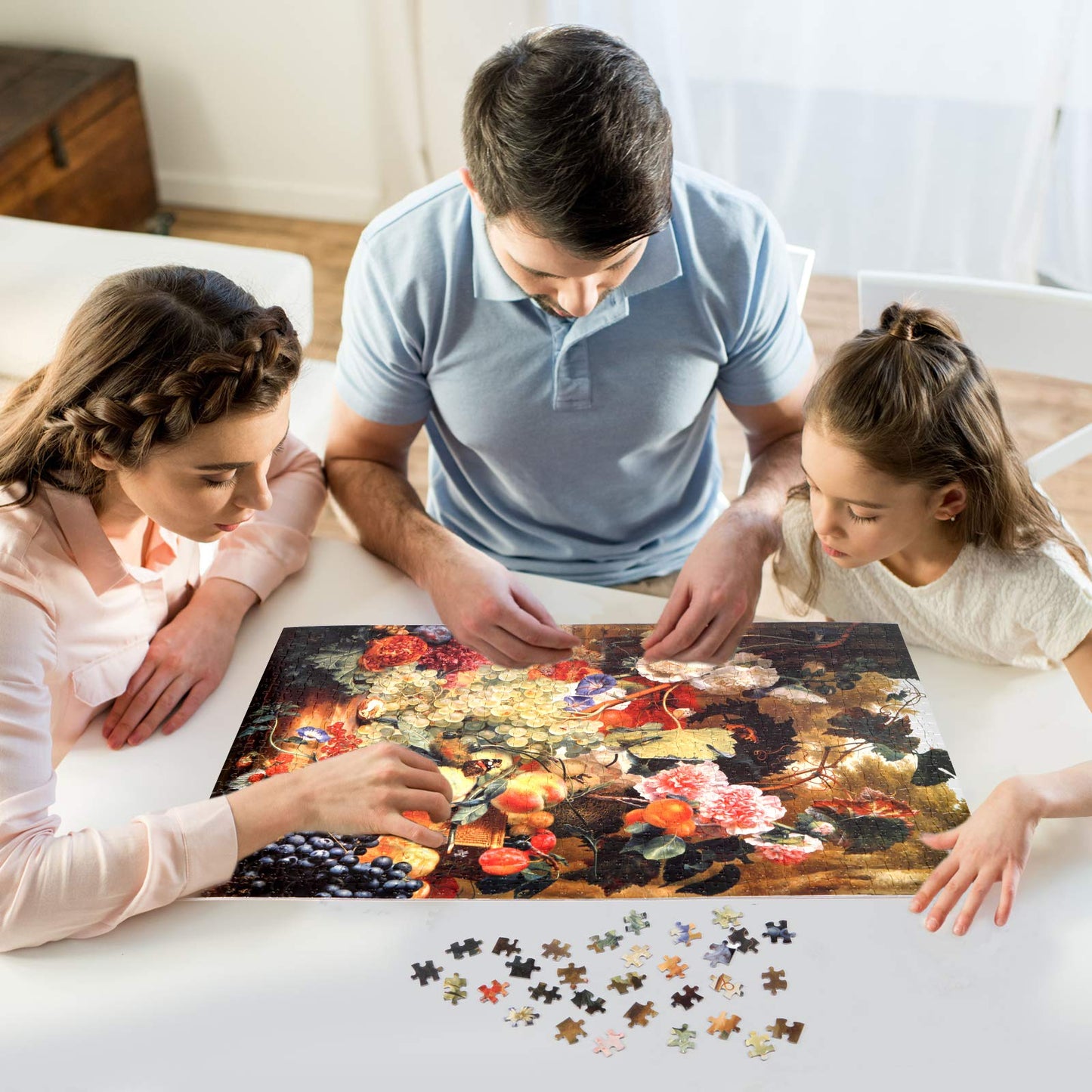 Bgraamiens Fruit Feast 1000-Piece Square Puzzle for Adults | Color Challenge Jigsaw