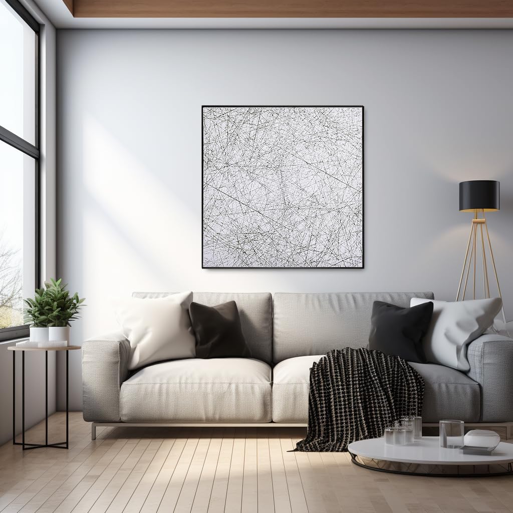Bgraamiens The Lines 1000-Piece Black & White Puzzle | Intricate Line Art Jigsaw
