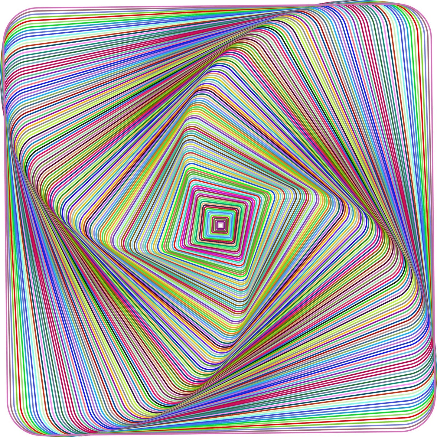 Bgraamiens Puzzle-Twisted 3D Colorful Squares – 1000-Piece Jigsaw Puzzle for Adults (24x24)