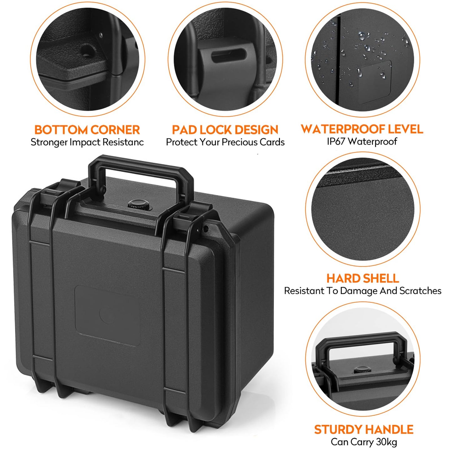 Bheddi Graded Card Storage Box – 2 Slab Compartments, Waterproof Case, PSA/CSG/SGC Magnetic Holder Compatible