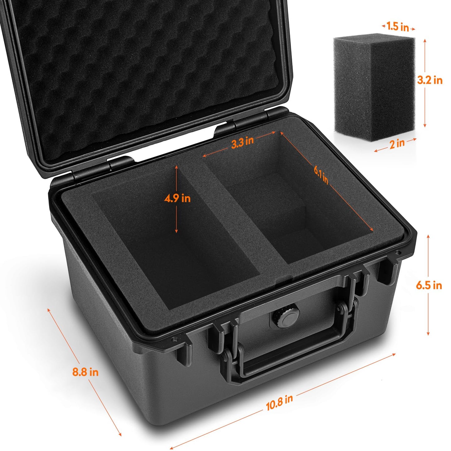 Bheddi Graded Card Storage Box – 2 Slab Compartments, Waterproof Case, PSA/CSG/SGC Magnetic Holder Compatible