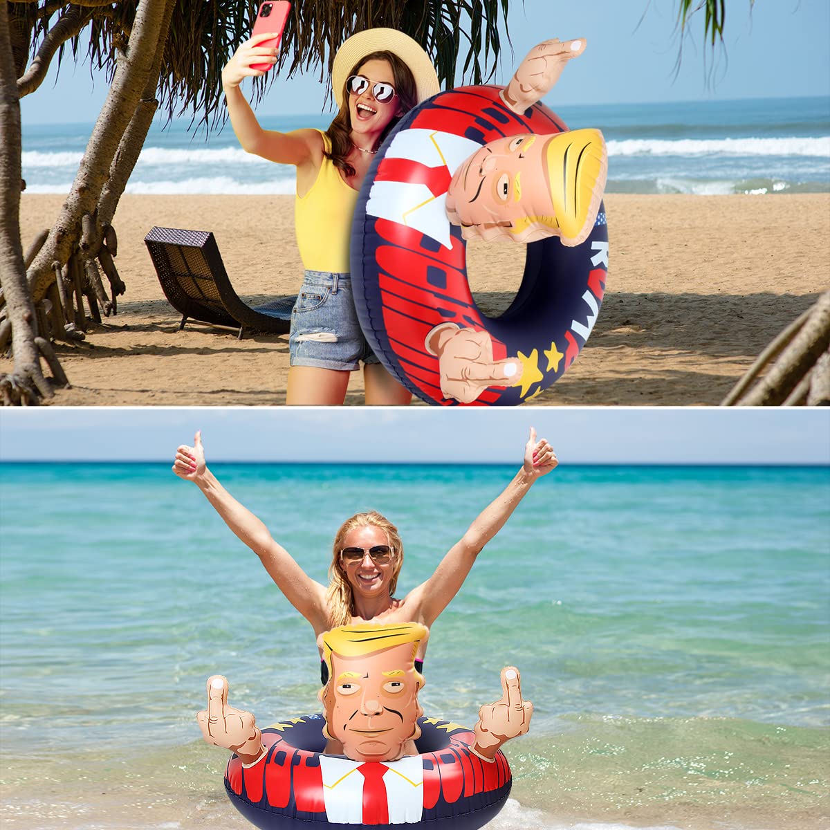 Bheddi Giant Presidential Pool Float – Blue Inflatable Lounge for Pool & Beach