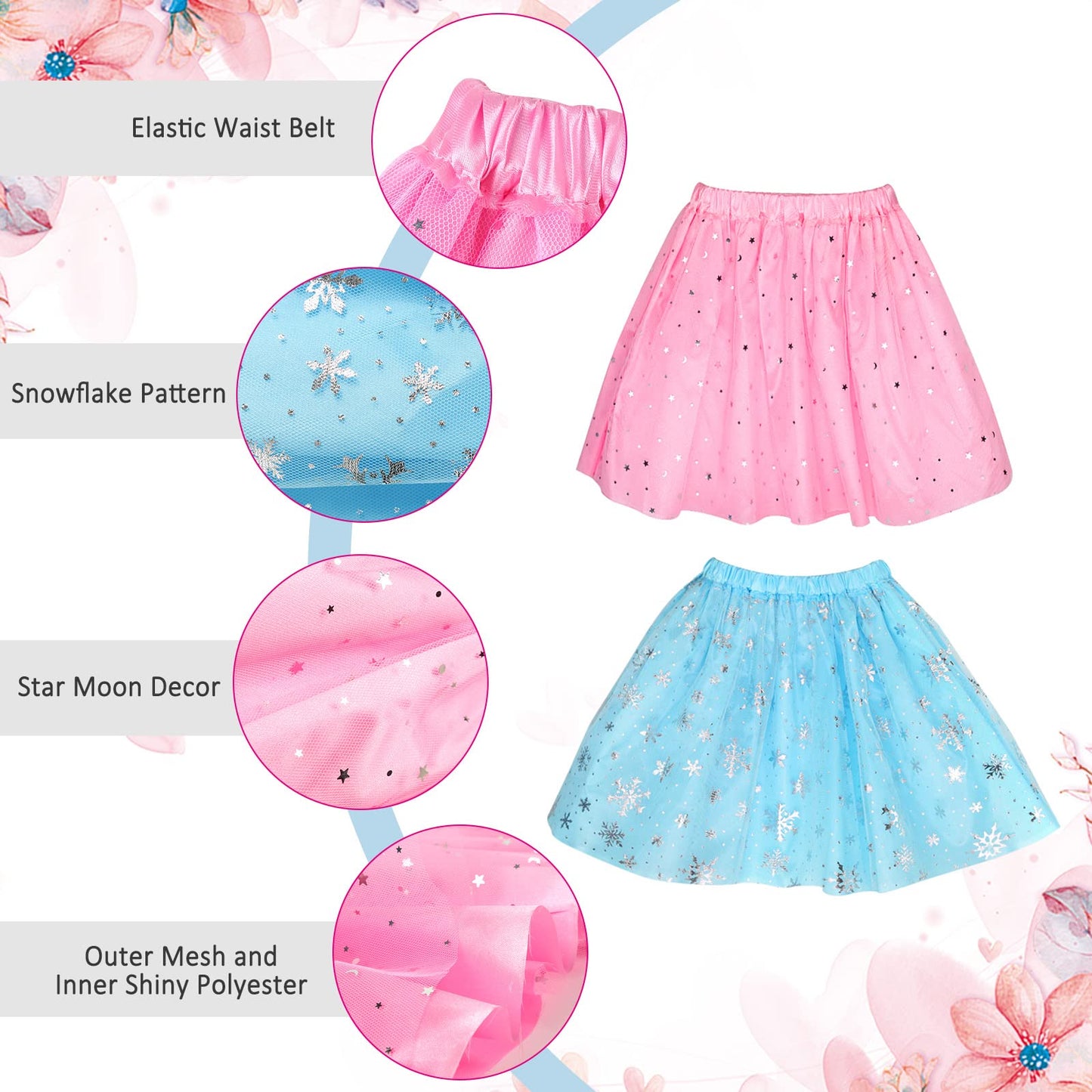 Biange Princess Dress Up Set for Girls – Shoes, Tiara, Jewelry & Gift Box (Ages 3-7)