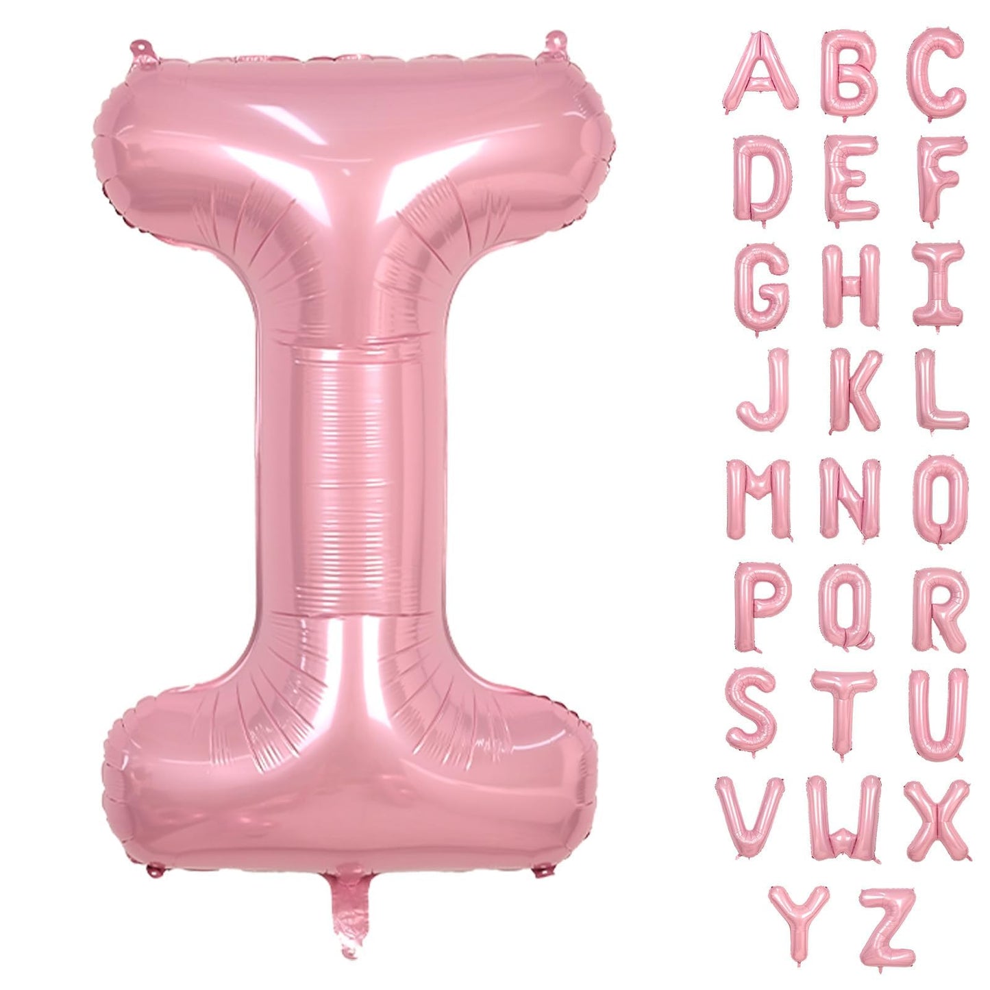 Biapian 40-Inch Pink I Balloon – Giant Pastel Foil Letter Balloon for Birthday & Party Decor