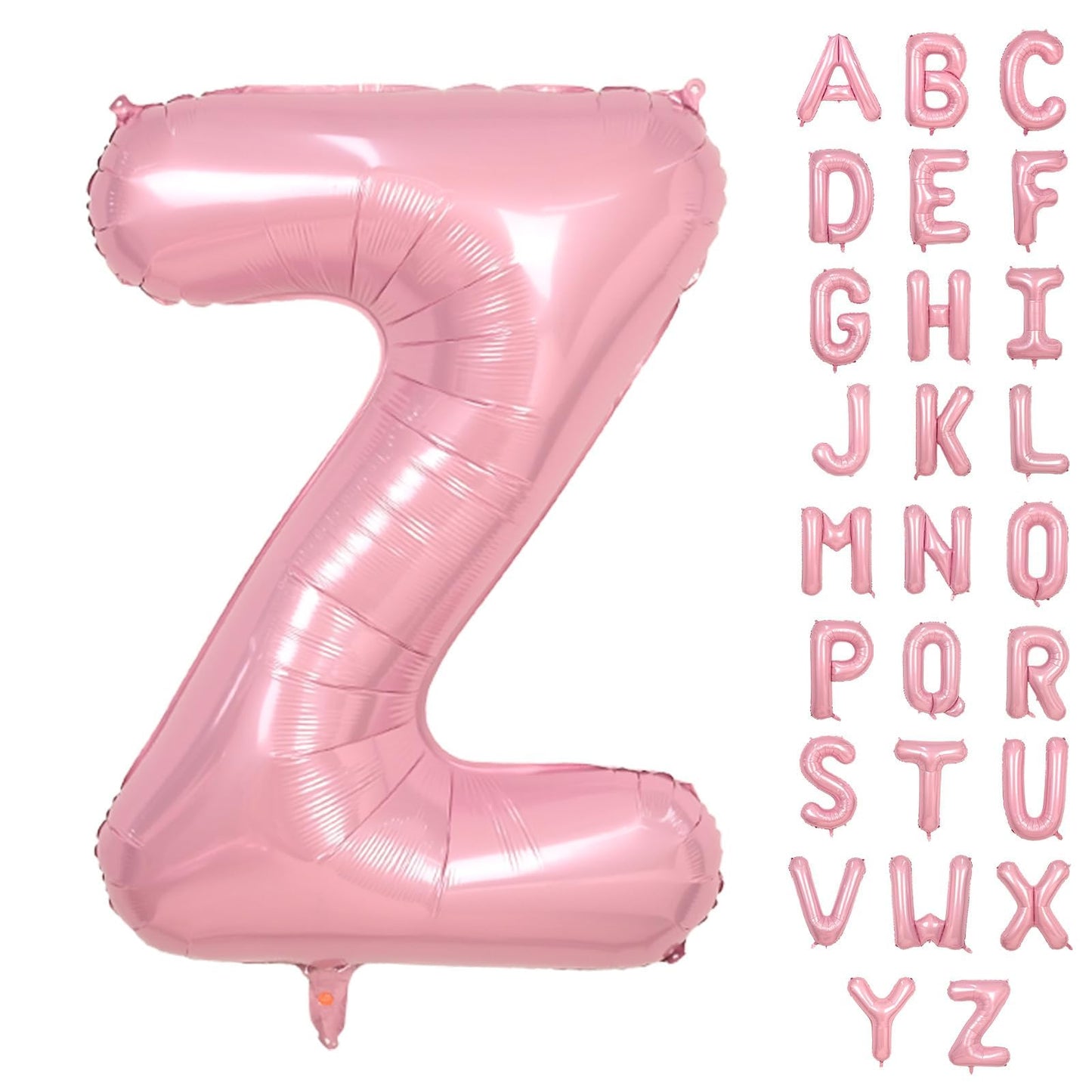 Biapian 40-Inch Pink Letter Z Balloon | Giant Foil Alphabet Balloon for Birthdays & Parties