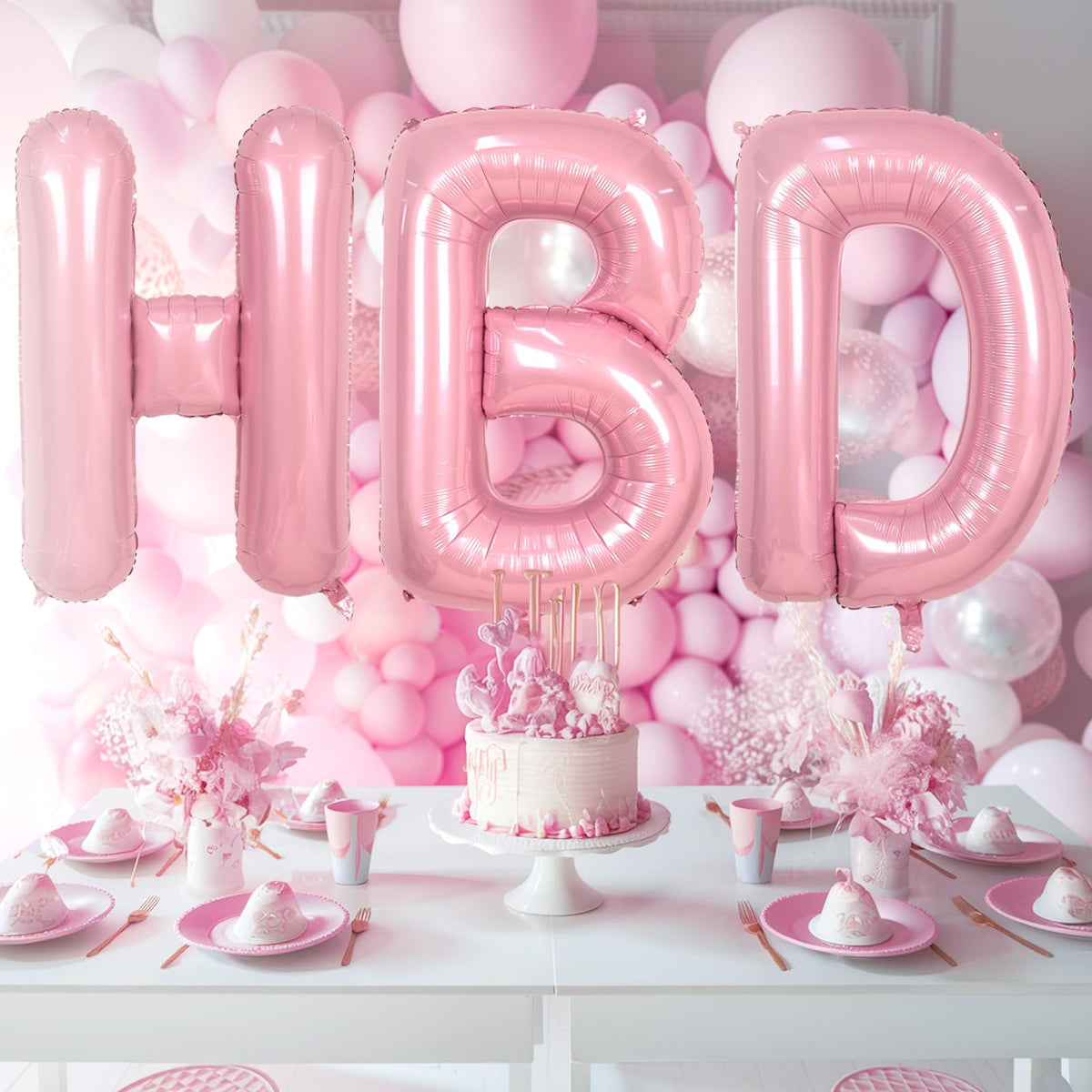 Biapian 40-Inch Pink Letter Z Balloon | Giant Foil Alphabet Balloon for Birthdays & Parties