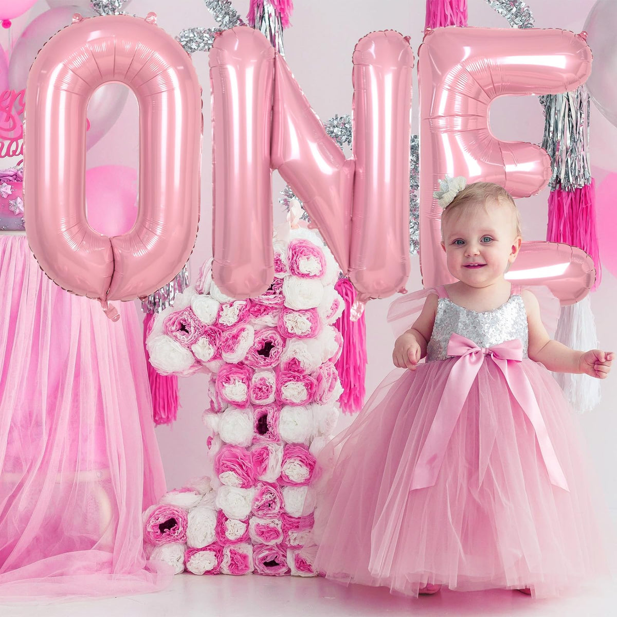 Biapian 40-Inch Pink Letter Z Balloon | Giant Foil Alphabet Balloon for Birthdays & Parties
