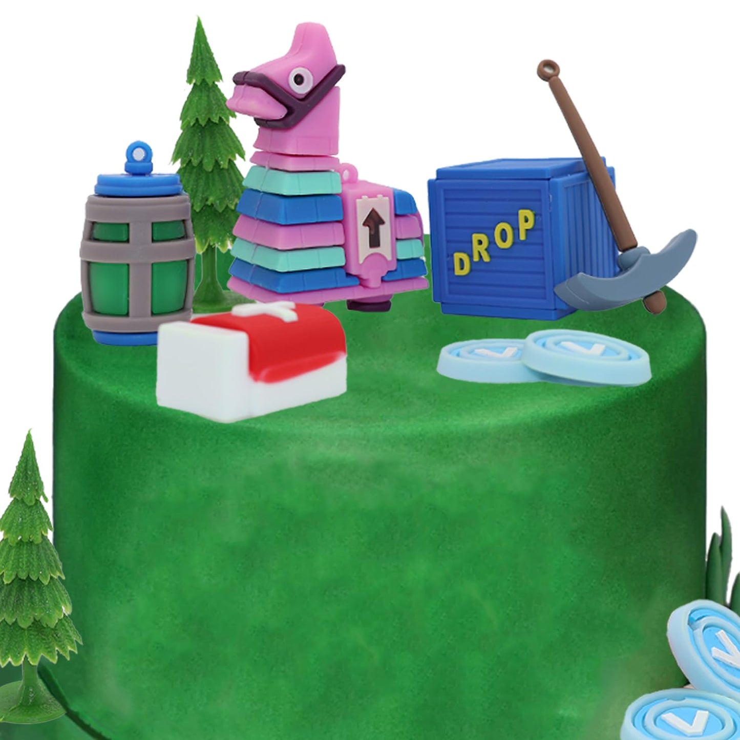 BiBo Game Cake Topper Set – Game Theme Party Cupcake Decorations & DIY Cake Decor