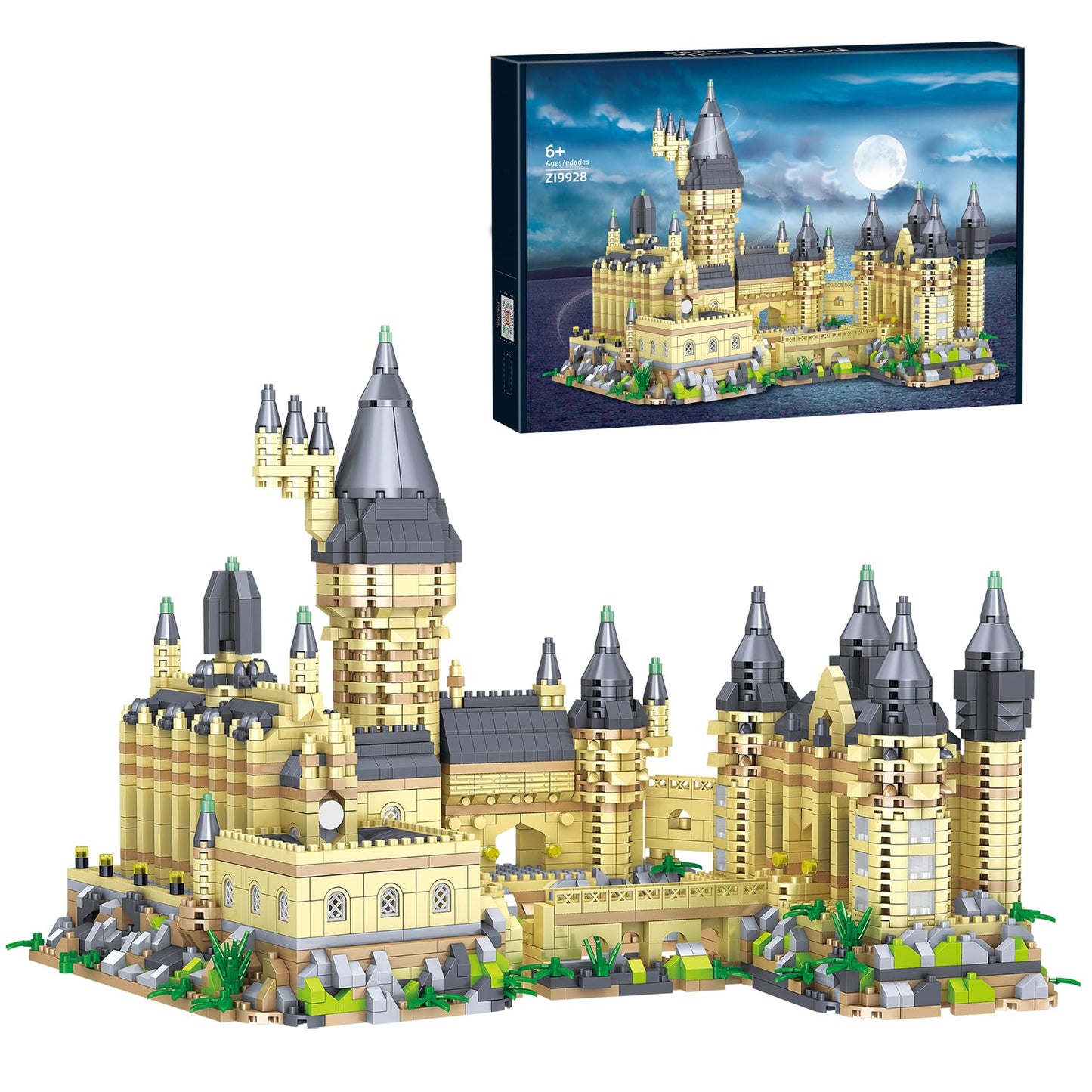 Bibilock 3000+ Micro Mini Blocks Magic Castle — Creative Build Set for 14+