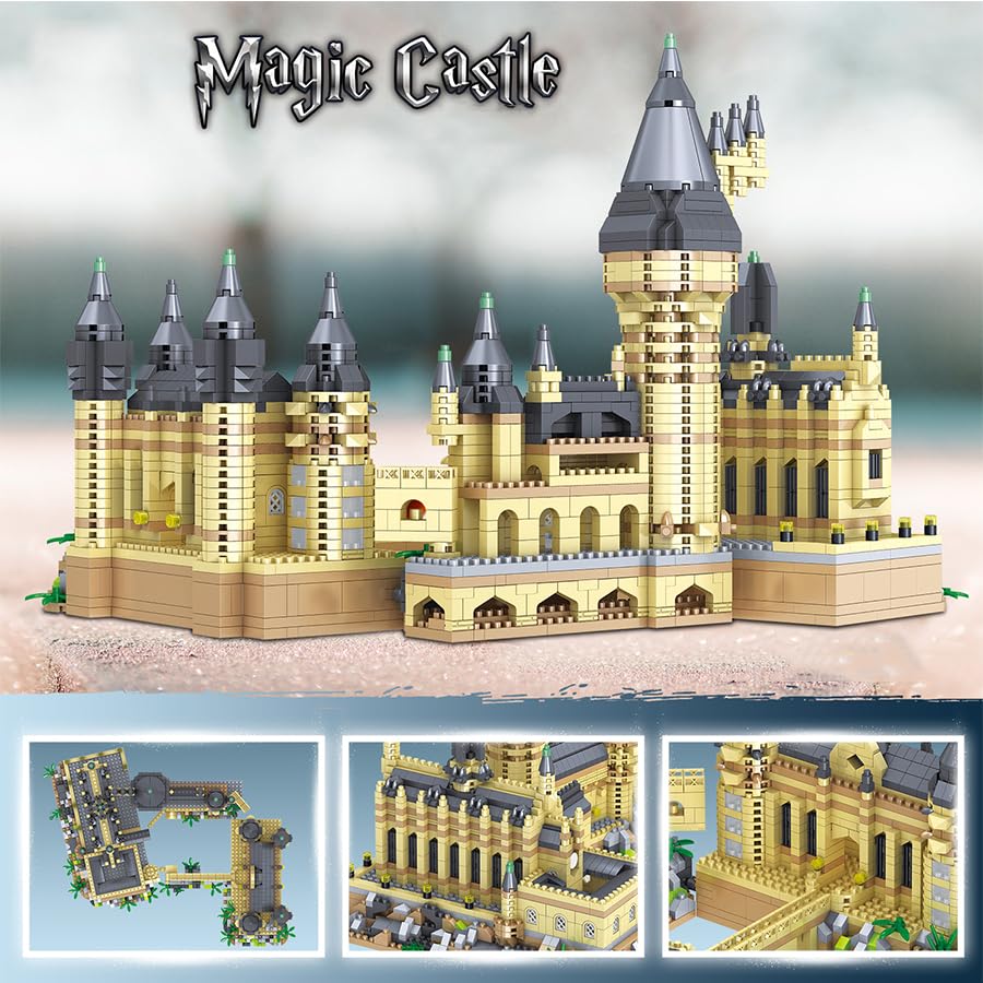 Bibilock 3000+ Micro Mini Blocks Magic Castle — Creative Build Set for 14+