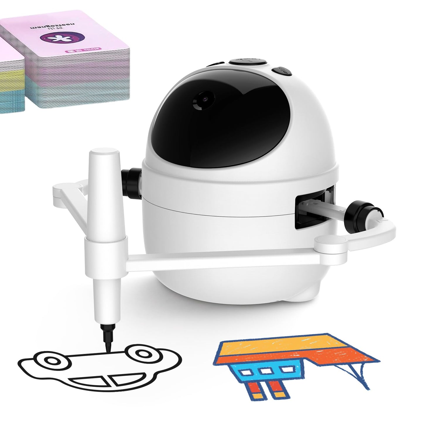 BiBiSi Drawing Robot for Kids – Montessori-Inspired Educational Toy with 150 Cards