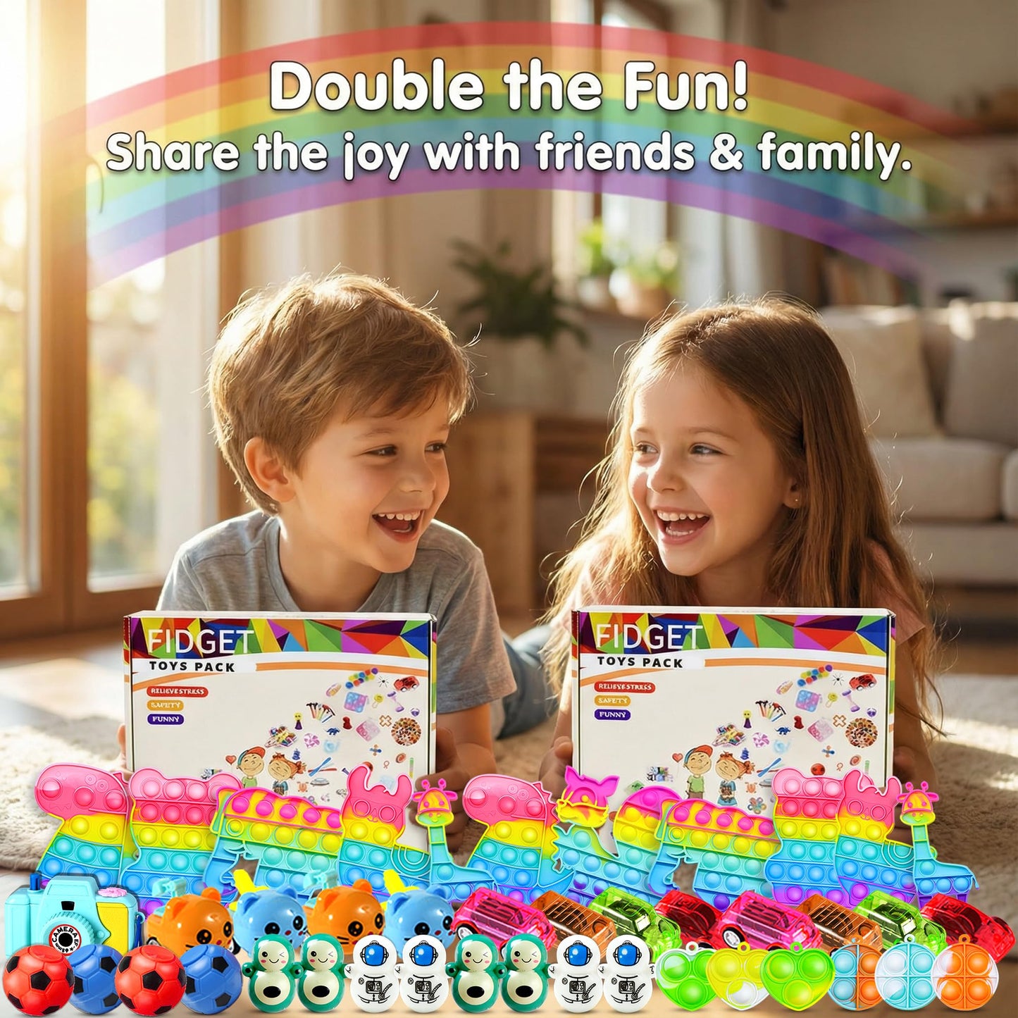 BicMan 2000pcs Bulk Party Favors & Fidget Toys Pack | Classroom Prizes, Party Bags & Gift Giveaways