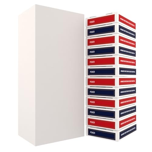 Bicycle Rider Back Standard Index Playing Cards – 12-Deck Bulk Pack (Poker Size, Red & Blue Backs)