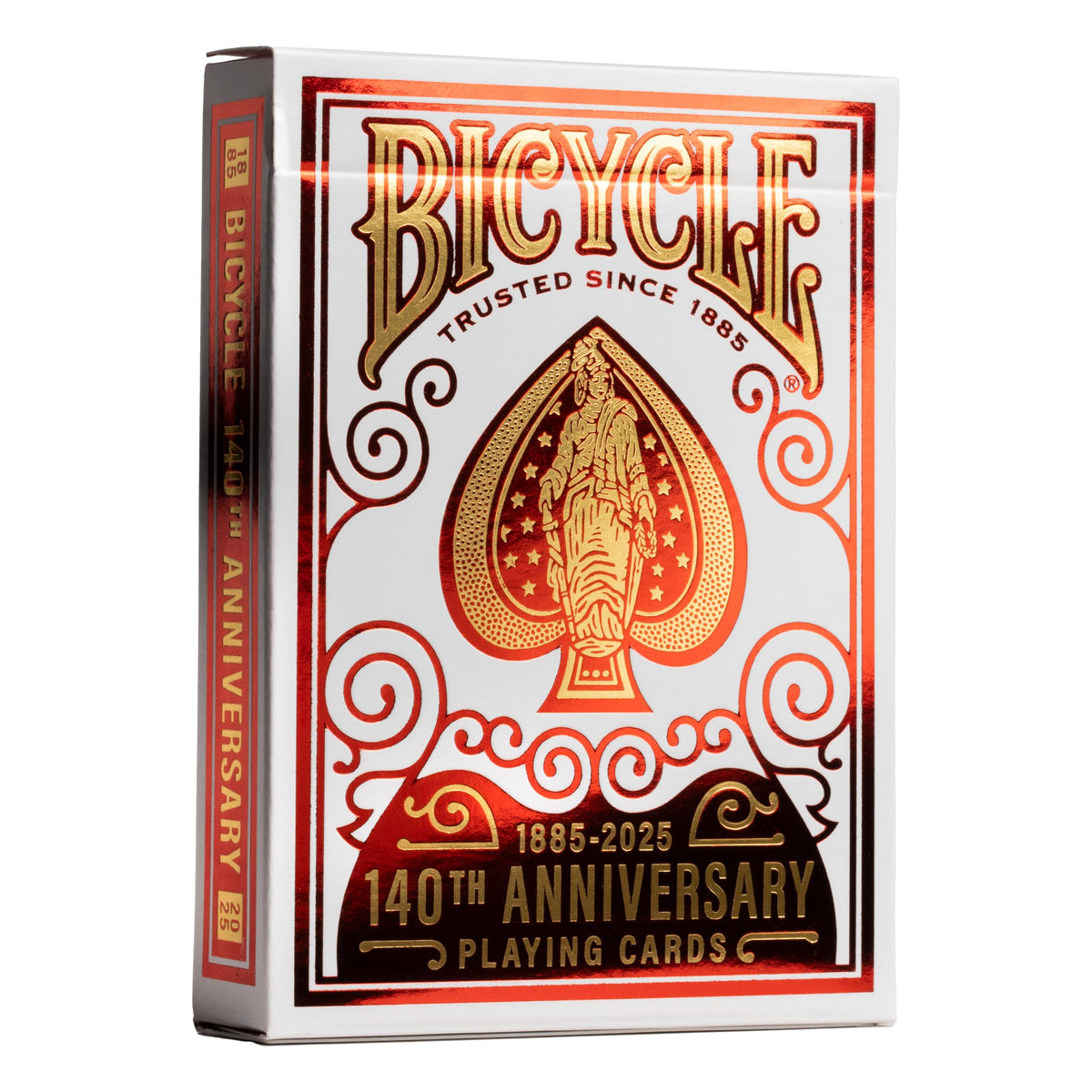 Bicycle 140th Anniversary Playing Cards — Special Edition 1885 Design, Red & Gold Foil