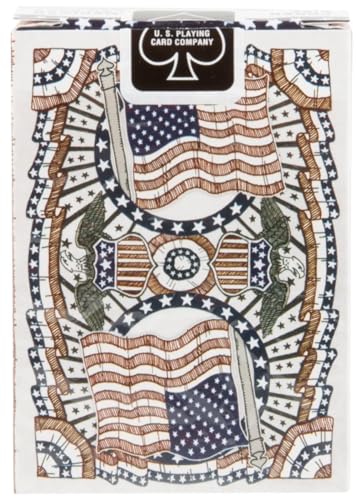 Bicycle American Flag Poker Size Playing Cards – Standard Index (1036202) USA-made