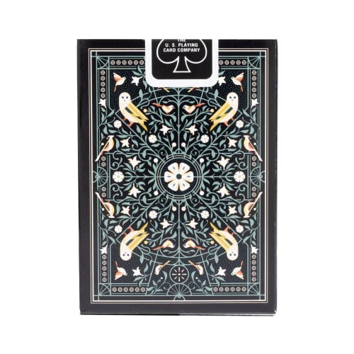 Bicycle Aviary Teal Playing Cards – Custom Bird Illustration Deck