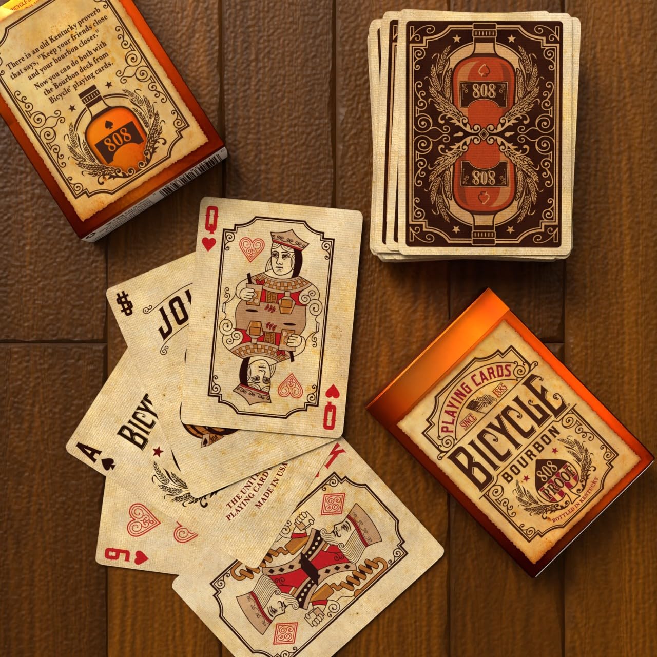 Bicycle Bourbon Playing Cards – Premium Bourbon-Themed Deck, Made in USA
