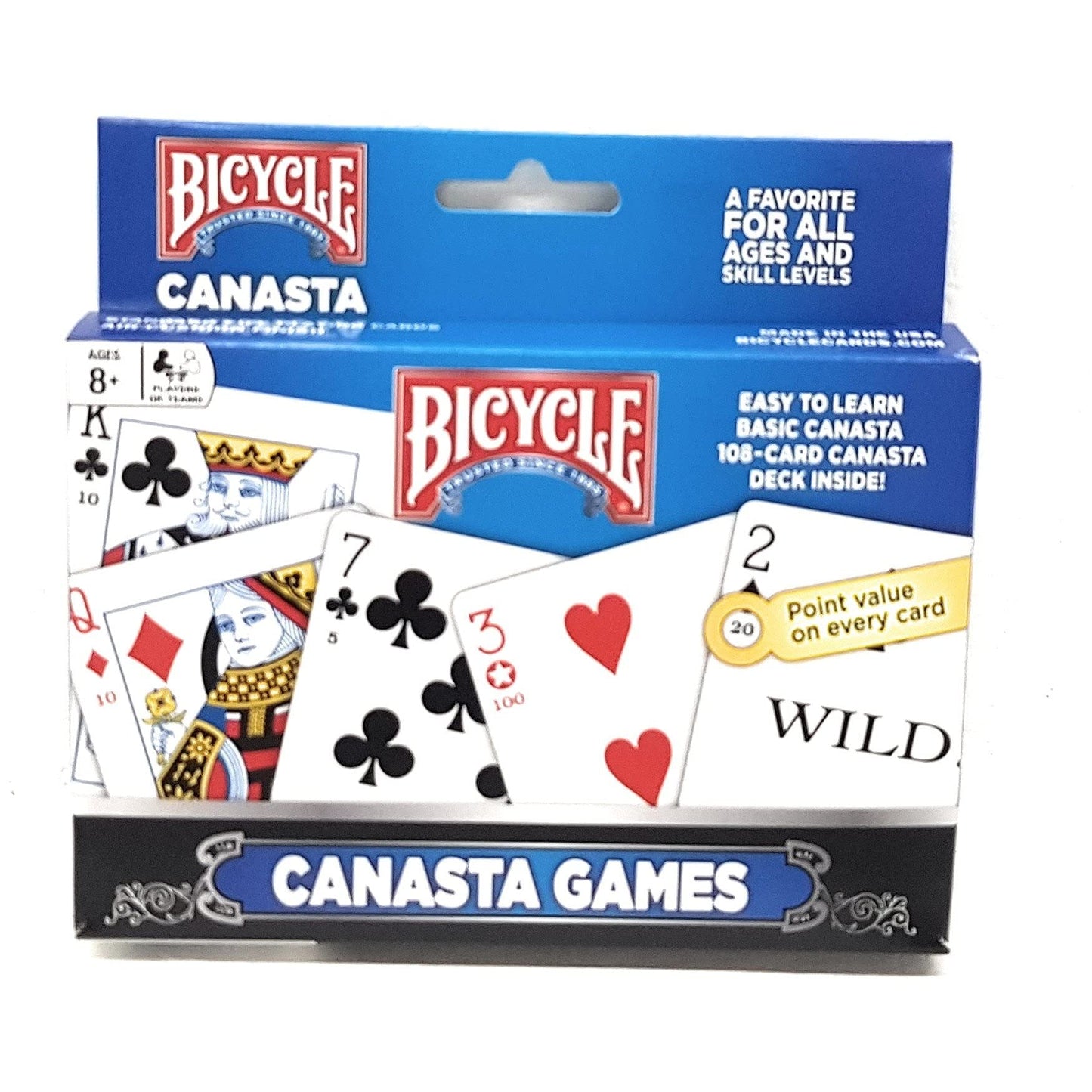 Bicycle Canasta 2-Pack Card Games - Limited Edition, Standard Size (108 Cards)