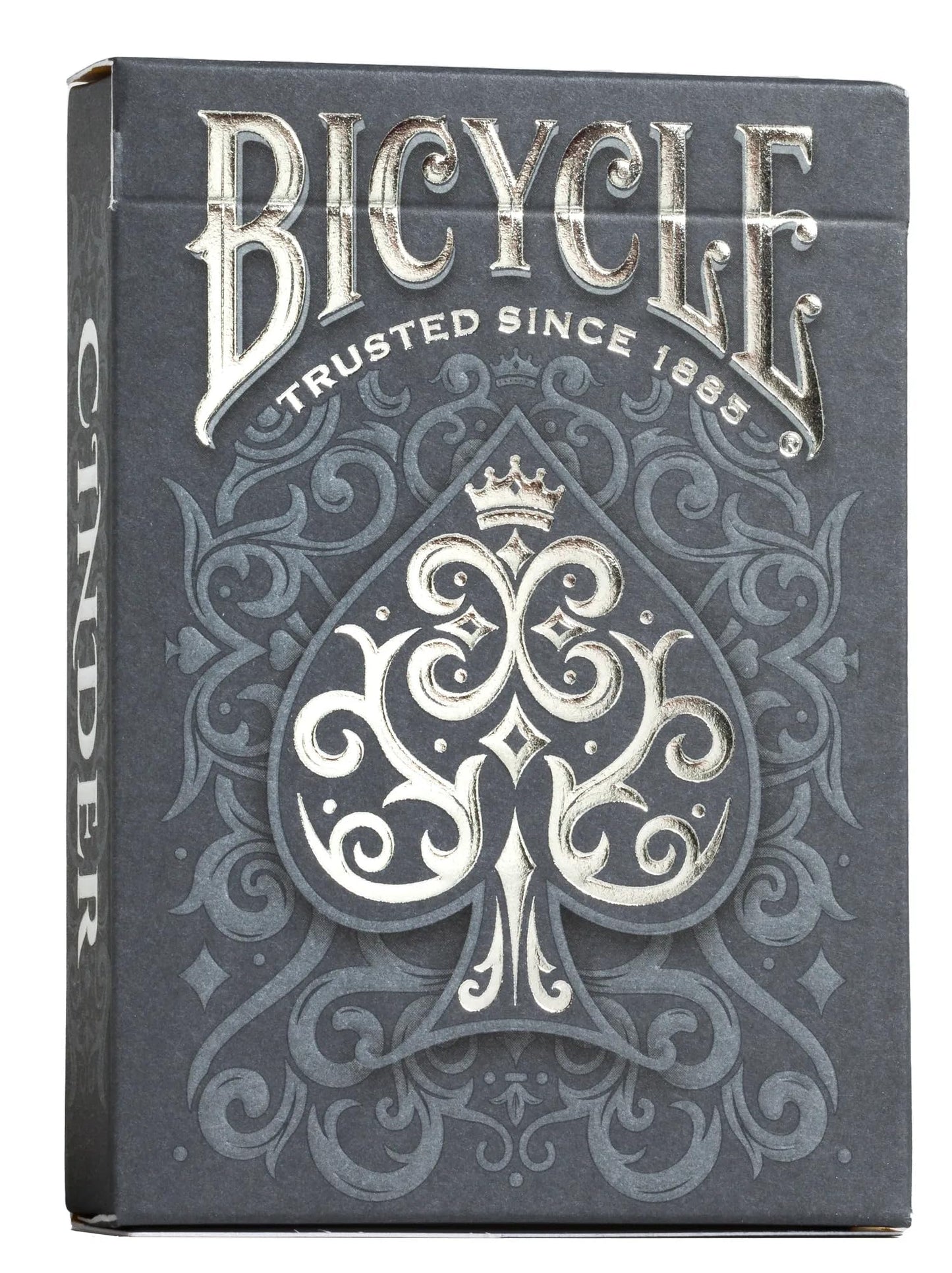Bicycle Cinder Premium Playing Cards – Silver Smoke Foil, 1 Deck