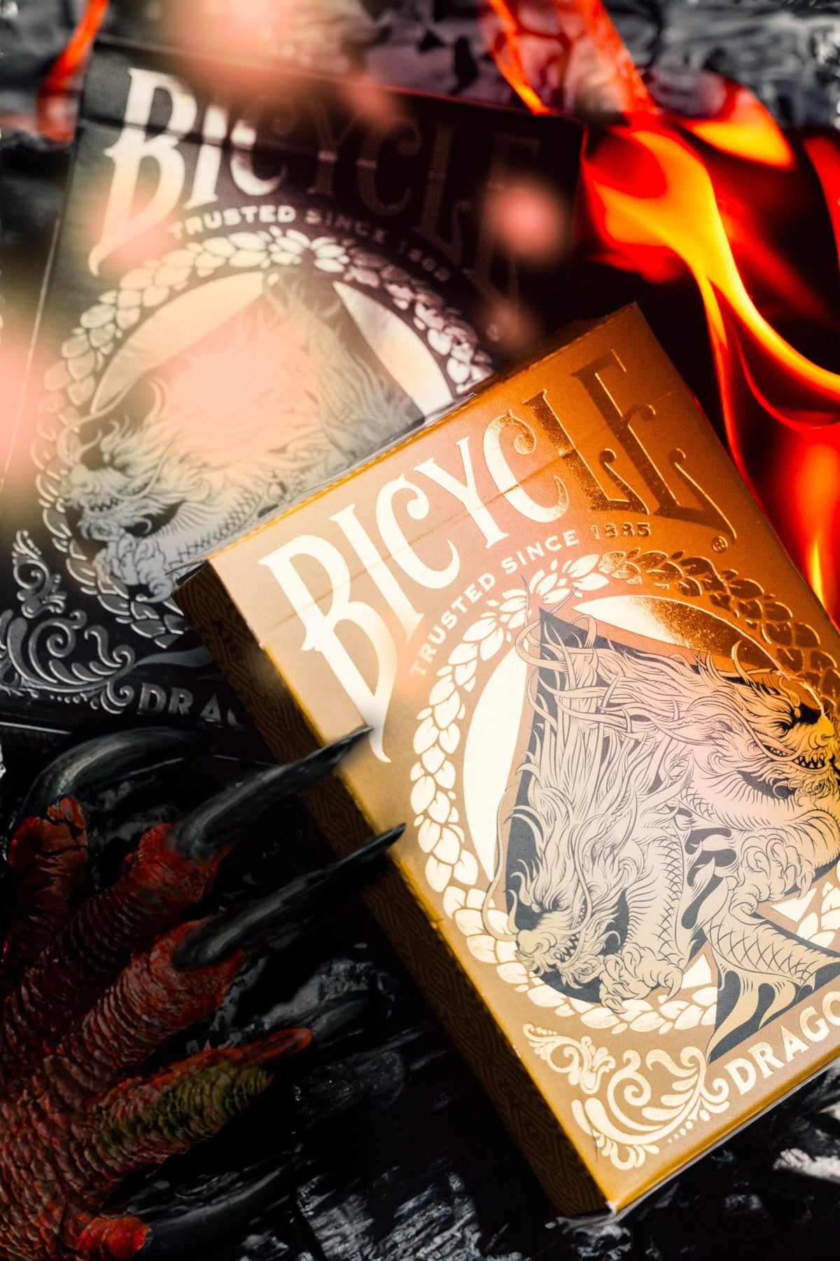 Bicycle Gold Dragon Foil Premium Playing Cards – 1 Deck