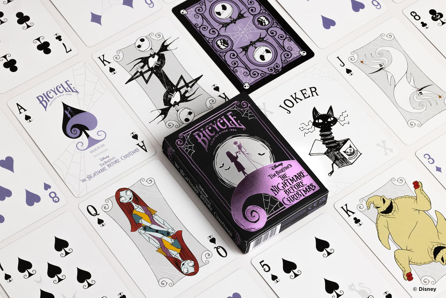 Bicycle Nightmare Before Christmas Playing Cards – Jack Skellington Deck
