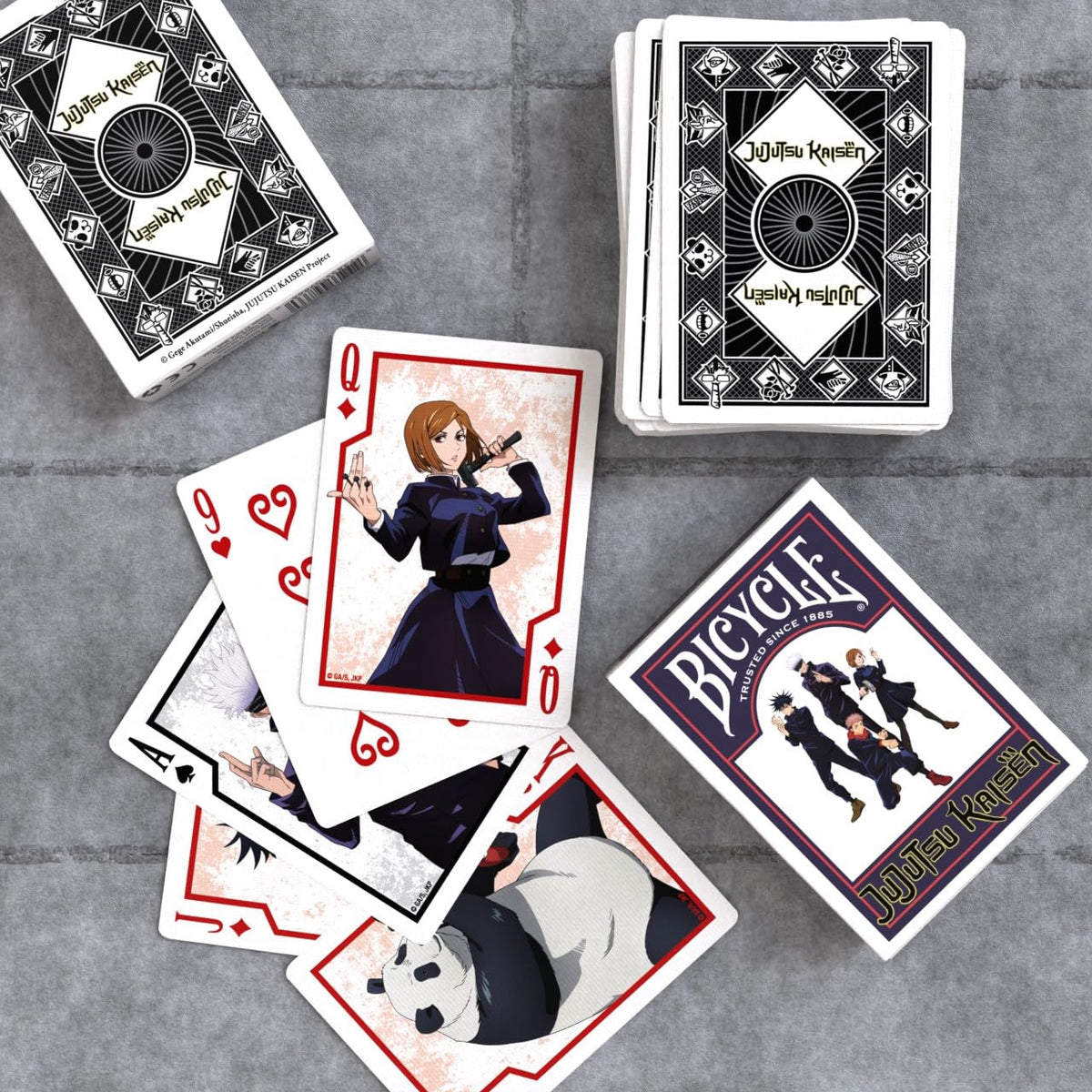 Bicycle Jujutsu Kaisen Collectible 52-Card Deck – Poker Size, Anime Gift for Family & Kids